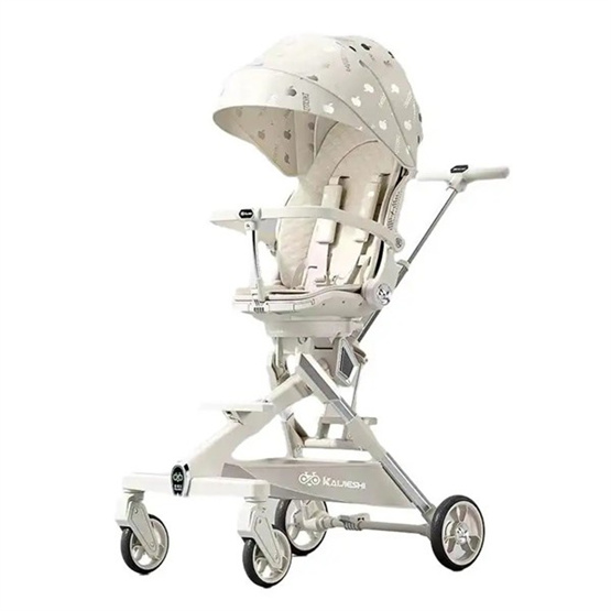 high quality ultralight aviation aluminum alloy frame 7.5 inches oversize wheel rotate stroller 360 degrees