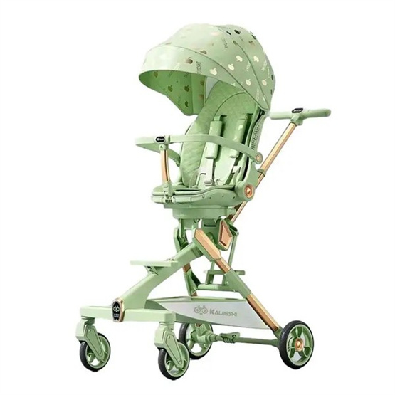 high quality ultralight aviation aluminum alloy frame 7.5 inches oversize wheel rotate stroller 360 degrees