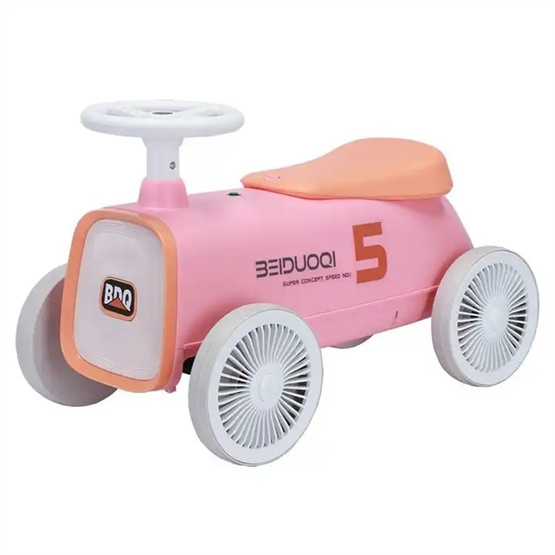 Factory hot sales simulation steering wheel anti-rollover streamlined design seat Children twist car