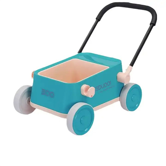 Multifunctional oversized storage box front and rear wheel damping design push-handle foldable toddler Baby walker