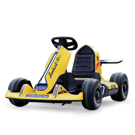 Safety anti-rollover low center of gravity design with Bluetooth multimedia early education function Electric go-kart for kids
