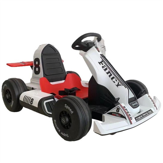 Safety anti-rollover low center of gravity design with Bluetooth multimedia early education function Electric go-kart for kids